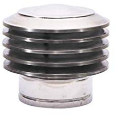 Cubierta de láminas para chimenea, acero inoxidable, accesorio para chimenea, accesorio para chimenea, accesorio para chimenea (180 mm)