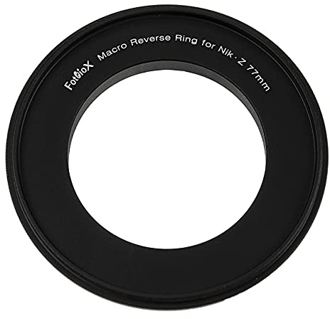 Fotodiox Macro Reverse Ring Compatible with 77mm Filter Thread to Nikon Z-Mount Cameras - for Reverse Mounting Lenses