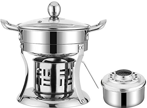 MNSSRN Quadratischer Glas-Alkohol-Herd, Lebensmittel-Heizung Buffet-Herd Hot Pot Set Hochtemperatur-Haushalts-Lebensmittelwärmer Abendessen Hochzeitsbankett,Gold