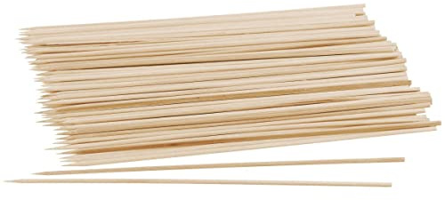 Fackelmann 50 Stück Grillspieße aus FSC-zertifiziertem Holz, umweltfreundliche Grillspieße, Holzspieße, 25 cm