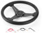 Volante, volante da corsa universale da gioco in lega di alluminio volante da corsa per rally da corsa Motorsport Car Sim Driving 14 pollici(Nero)