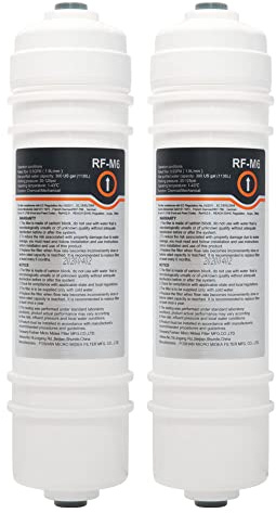Profrigo RF-M6 | 2x Wasserfilter für Midea, Comfee, Hanseatic Kühlschränke | Externer Side-by-Side Kühlschrank Filter, auch kompatibel mit Teka