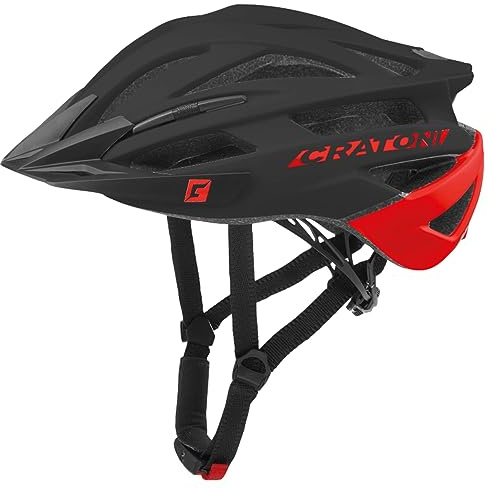 Cratoni MTB Fahrradhelm Agravic schwarz/rot matt