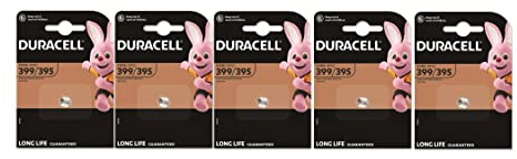 Duracell 399/395, SR927, Pile de Montre - 5 Piles