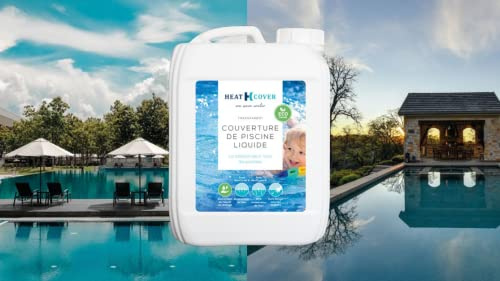 A B Pool ABP HEATCOVER - Couverture de Piscine Liquide Anti-évaporation d'eau - bidon 1 Litre