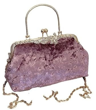 HUFFA Abendtasche Schultertasche Umhängetasche Damen Trendige Handtasche (Color : Lila)