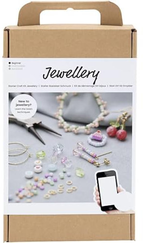 FÜNDIG Starter Kreativ Set Schmuck leuchtende Farben - Kreativset - Bastelbox - Kunsthandwerksset - Kreativpaket - Eigenkreation - Selbstgestaltung - Selbstgemacht