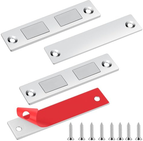 Romon Cabinet Magnetic Catch-2Pcs Catch, Argento, 2 Pezzi