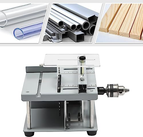 DSYOGX Mini seghe circolari da tavolo 9000 giri/min, sega da tavolo elettrica fai da te, 10000 rpm, sega circolare da tavolo, fatta a mano, per case, studi fai da te, 7 marce, velocità regolabile