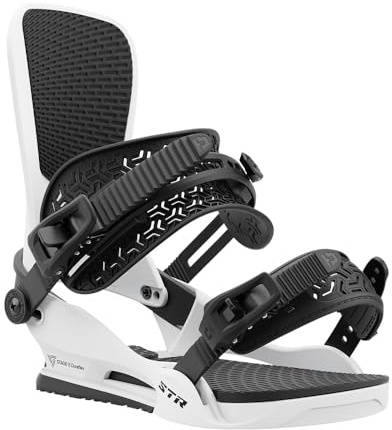 Union STR - Fijaciones para tabla de snowboard, talla M de EE. UU. para hombre 8-10, color blanco
