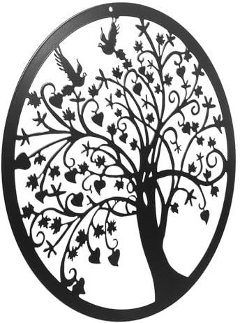 BESPORTBLE Wandkunstskulptur Aus Metall Metall-wanddekor Metallornament Für Wand Metallwandskulpturen Wand Für Schlafzimmer Baumbehang Hotelwanddekoration Dekoration Für Innenbereich