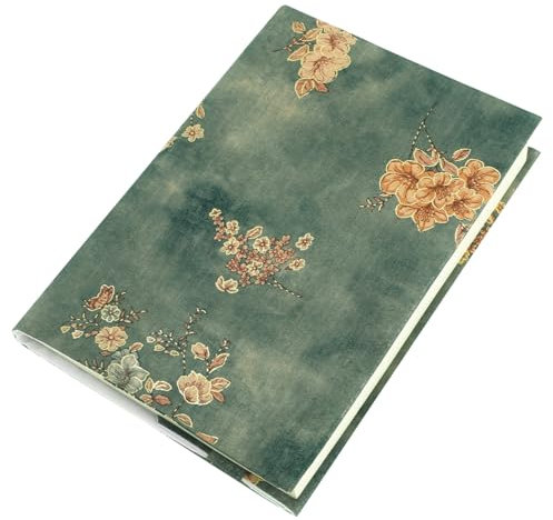HAPINARY 2stücke Buchumschlag Mit Goldprägung Verstellbare Buchhülle Aus Kunstseide Dekorativer Schutz Für Notizbücher Und Handjournale Blumenmuster Für Schüler Und Büroangestellte