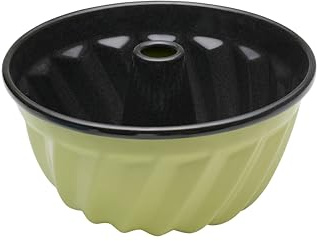 Riess, 0631-014, molde de gugelhupfform, 18 cm, esmalte, pistazie, LBH 19,6 x 19,6 x 9,7 cm, peso 0,465 kg