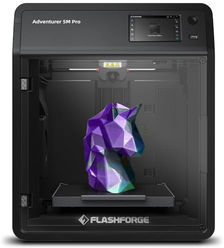 FLASHFORGE AD5M Pro Impresora 3D 600mm/s de Alta Velocidad y Precisión, Calibración Completa-Auto con Boquillas de 0,4&0,6mm, Estructura CoreXY & Refrigeración de Cámara, ≤50dB Impresión Silenciosa