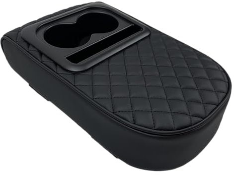 Autoarmlehre Box - Multifunktionales Armlehnenpolster, Mittelkonsole -Ellbogenunterstützung | Anpassungsfähige Autoarmlehne Aufbewahrungsbox mit Tassenhalter, Auto Arm Rest Booster Pad für Komfort und