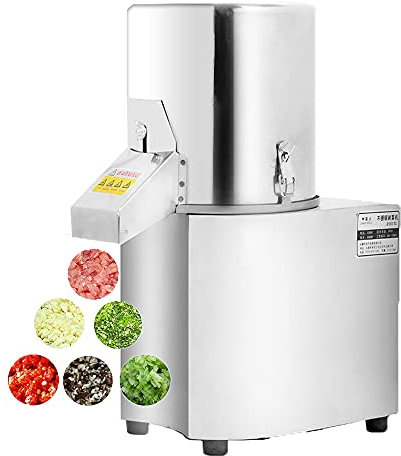 Macchina automatica per tagliare carne e verdure, macchina per tritare carne elettrica da 600 W, robot da cucina professionale, utensile multifunzionale per tagliare gli alimenti, affettatrice per ca