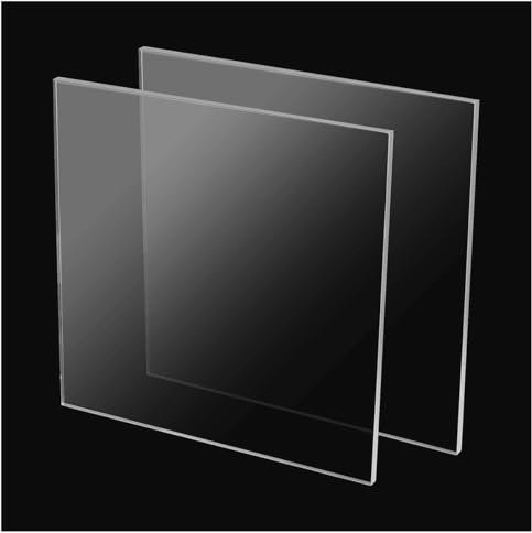 Purzen Plaque Acrylique Personnalisable Facile à découper, percer et Modeler,600mmx600mmx1.5mm(2pcs)