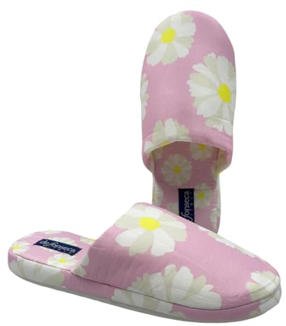 de fonseca Pantofole Donna Le Originali in Cotone - Ciabatte Basse Estive da Camera, Morbide e Comode, Lavabili in Lavatrice, per Uso Interno, a Fantasia