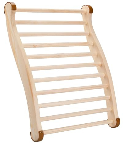 Sauna Sedia Schienale Sauna Accessori per Sauna Schienale in Legno Slip Comodo Schienale A Forma di S Sauna Schienale