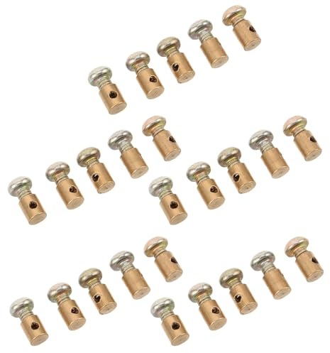 LOLIPPYY Butées de Câble sans Soudure 30 Pcs 6X6 MM en Cuivre pour Accélérateur et Frein Mini Motos Tout- Quads Atv Adaptateurs D’Embouts Résistants à la Chaleur Fixation Fiable pour