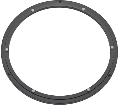 SOTOOLS Aluminium Drehkranz Kugelgelagert Schwarz Ø 448 mm, 350 kg Traglast | Rostfrei, 360° Drehteller/Drehlager für Möbelbau, Displays, Maschinenbau, TV-Schränke und Präsentationen.