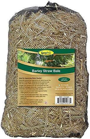 EasyPro EBS1 Barley Straw Bale for Ponds and Waterfalls, 1-Pound | Helps keep ponds & waterfalls clean and clear. Reduces pond maintenance. Treats up to 1000 gallons. Lasts approx. 3 months