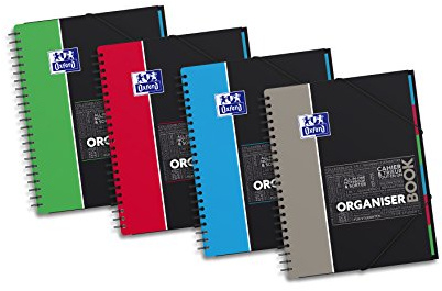 Oxford Studium Collegeblock ORGANISERBOOK, A4+, kariert VE = 1