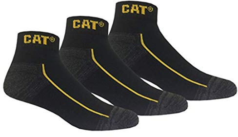 Caterpillar CAT ROBUST arbetsstrumpor – långa och/eller korta med Cordura-teknik, 6 par korta robusta, 43-46 EU