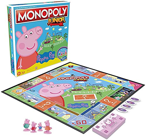 Juego Monopoly Junior: Peppa Pig Edition de 2 a 4 Jugadores, para niños a Partir de 5 años
