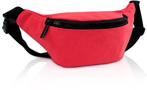 BieFuDan Fanny Pack for Kids,Adjustable Waist Bag for Kids Boys Girls,Cute Fashionable Waist Pack Children's Bum Bag,Sports Workout Traveling Running Carrying Phones Mini Bags (Red)