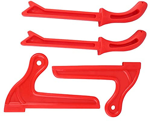 Bâtons Poussoirs de Sécurité, Poignée de Bloc Poussoir de Scie à Table Bâtons Poussoirs à Bois en Plastique pour Scie à Table Menuiserie(Rouge)