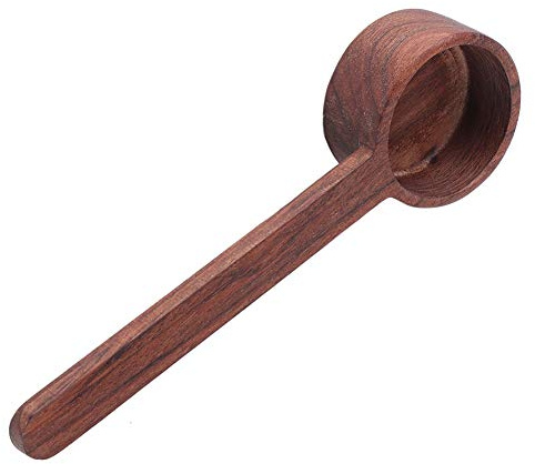 Coffee Scoop Measuring, Black Walnut Multipurpose Milk Sugar Powder Scoop Cup Coffee Bean Measuring Scoop Tablespoon for Home Cafe Bar 20g - 40g (Long Handle)