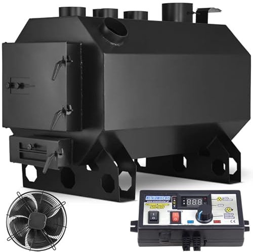 Warmluftofen,Werkstattofen,Kaminofen,49,5 KW Holzofen