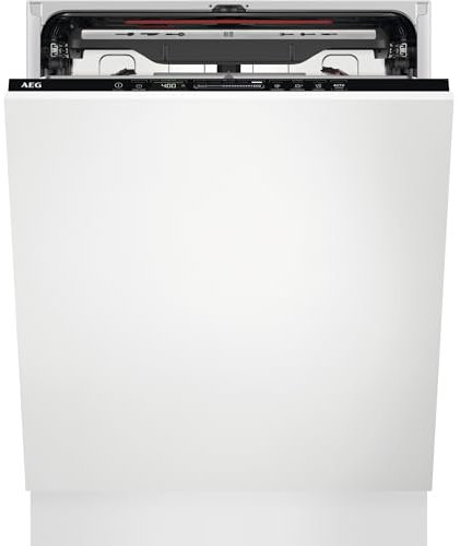 AEG FSE76738P Vollintegrierter-Geschirrspüler / Serie 7000 mit GlassCare / 60cm / WLAN-fähig / AirDry - perfekte Trocknungsergebnisse / A / energiesparend / Display / Startzeitvorwahl / extra leise