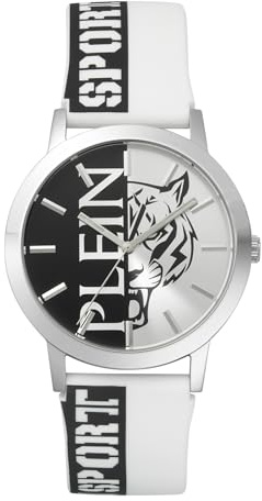 Plein Sport - Orologio analogico da uomo, al quarzo, in silicone