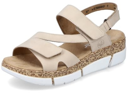 Rieker V2366-60 Womens Sandals Beige