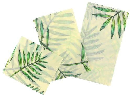 Mikinona 3pcs Beeswax Wrapping Paper Bee Wrapping Paper Beeswax Food Wraps Food Wrap