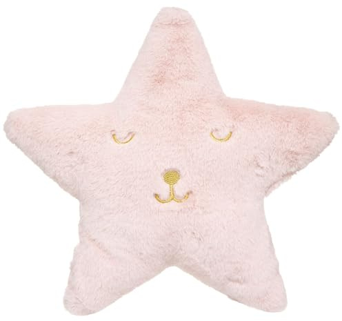 Hogar y Mas COJÍN Infantil Decorativo Rosa Estrella 39X39CM