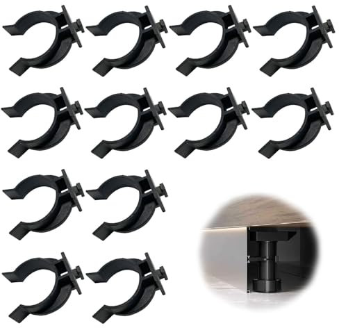 Küche Sockel, 12 Stück Küchen Sockelleisten Clips, Kickboard Halterungen, Kick Board Clips, Sockelhalterunge, Küchensockel Befestigungsclips für 28-32mm, für Schränke, Couchtische, Weinschränke