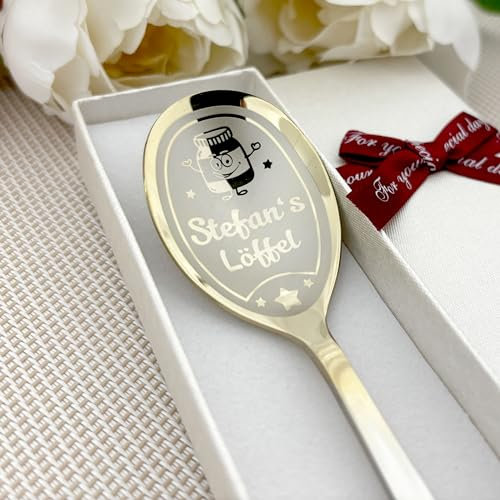 Dieser personalisierte Löffel mit Gravur ist das perfekte Geschenk für Schokoladenliebhaber