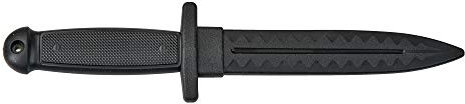 TEKKA BUDO Trainingsmesser schwarz 30 cm - aus TPR (flexibel) - Gummimesser Ju-Jutsu SV Hapkido