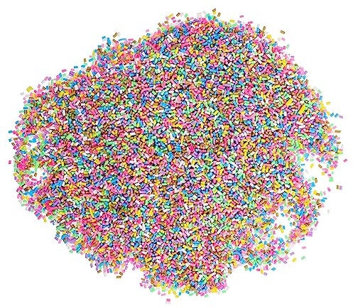 ifundom 100stücke Bunte Polymer Clay Streusel Für Bastelprojekte Dekorative Schmuck Und Handy-zubehörteile Lebensmittelecht Und Hautfreundlich