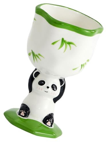 Cabilock Dessertschale Mit Fuß Aus Keramik Cartoon-panda-design Als Obstschale Servierschale Für Party Snackschale Für Zuhause Eisschale Für Desserts