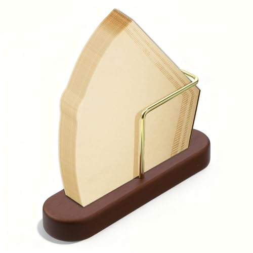 Cone Coffee Filter Holder Stand Coffee Filter Storage Holder Organizer Kitchen Counter Elegant Storage Coffees Filters Container for Coffees Bar Home Fits #01 & #02 Cone Filters