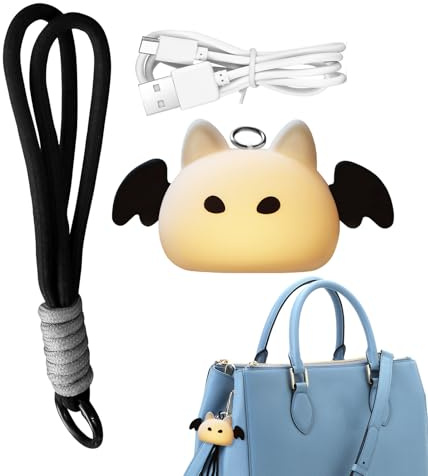 Générique Lumières de Sac - Éclairage Portable Réglable Avec Commande Tactile Forme Chauve-Souris,Lumière LED pour Sac,Pour Famille Amis Femmes Hommes Adultes Voyage Poche Maison Extérieur Vacances