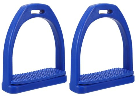 SOIMISS Staffe per Sella Cavallo in Plastica ad Alta Resistenza con Cuscinetti in Gomma Antiscivolo, Protezione per Ginocchia e Caviglie, Accessori Equitazione Inglese e Western per Uso