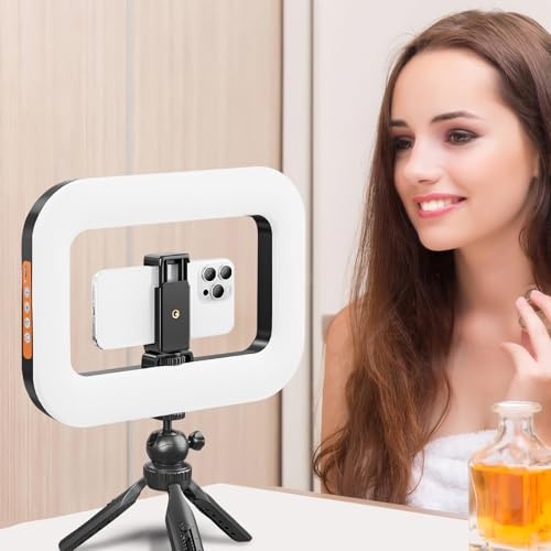 Perche À Selfie Trépied avec Lumière Support Téléphone