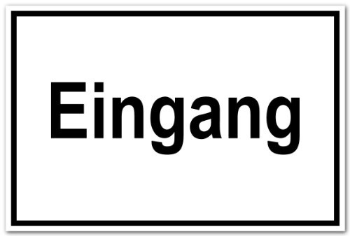 Hinweisschild aus Folie - Eingang - 20 x 30 cm