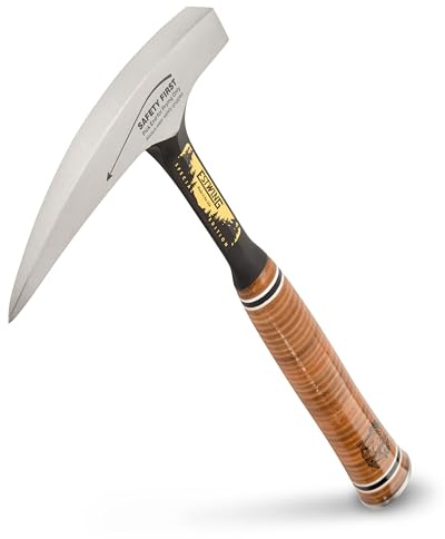 Estwing Marteau de géologue avec pic pointu et manche en cuir 620 g, E30SE