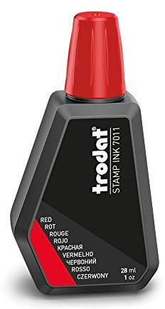 Trodat Stamp Pad Ink 7011 - Red Ink For Stamp Pads - 28 ml
